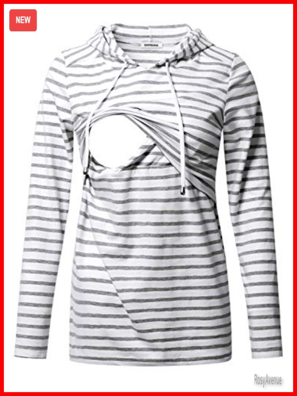 Women's Nursing Hoodie Sweatshirt Long Sleeve Maternity Pullover Tunic